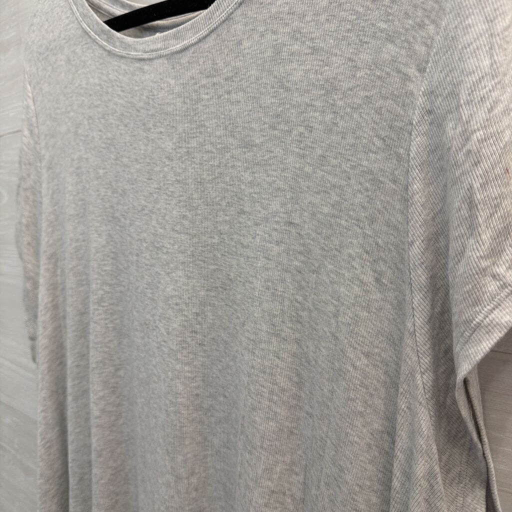 Athleta Soft Grey Slouchy Short Sleeve Top 1X