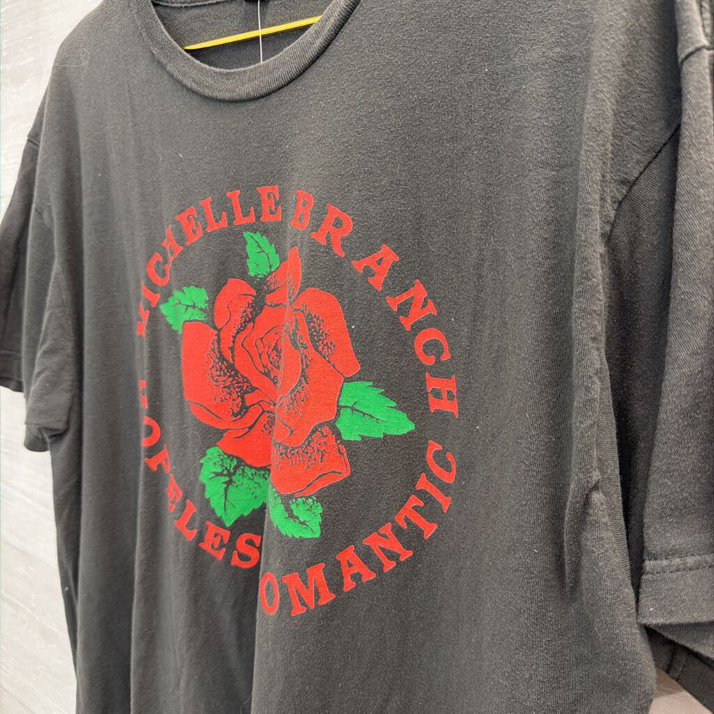 Grey/ Red Michelle Branch Short Sleeve Graphic Tee Large