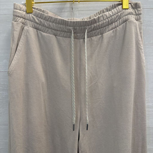 Vuori Beige Soft Wide Leg Pull On Lounge Pants Medium