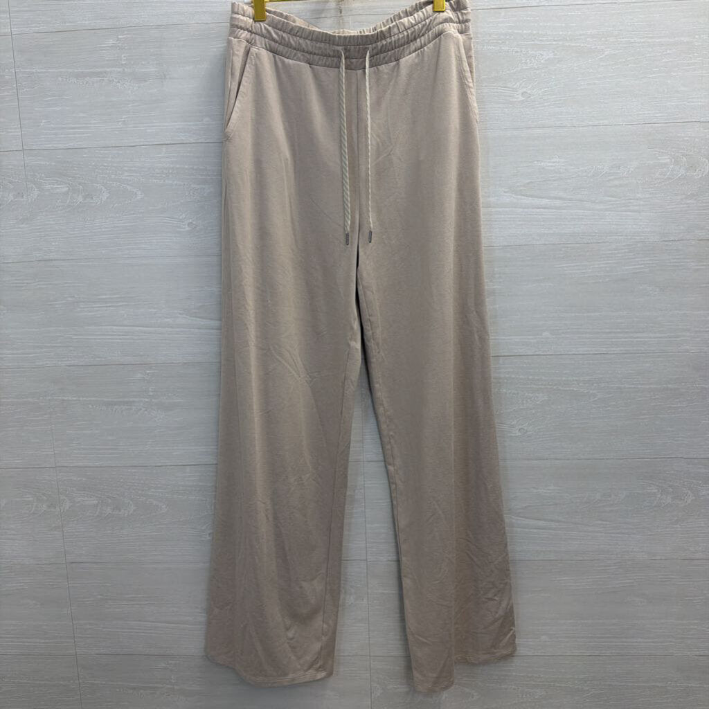 Vuori Beige Soft Wide Leg Pull On Lounge Pants Medium