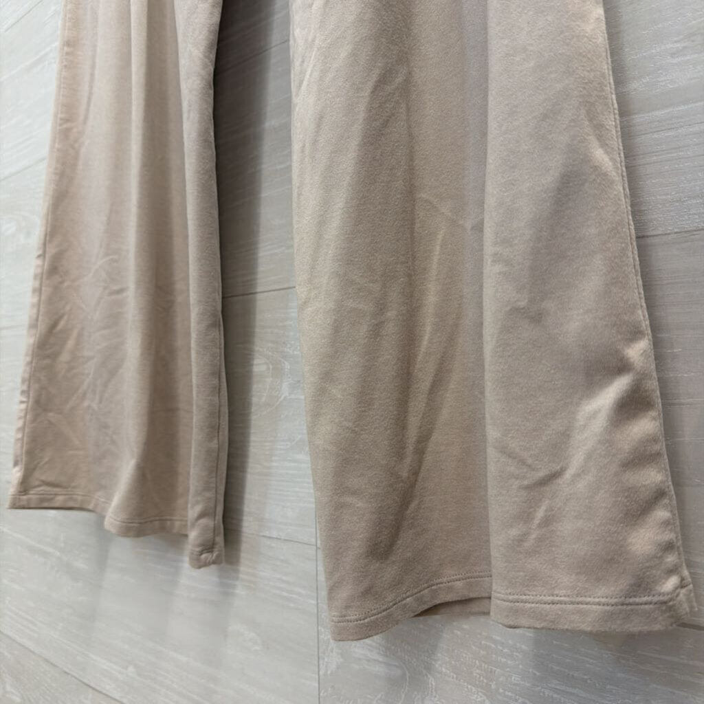 Vuori Beige Soft Wide Leg Pull On Lounge Pants Medium