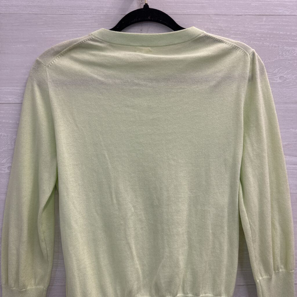J Crew Green Cardigan Sweater Medium