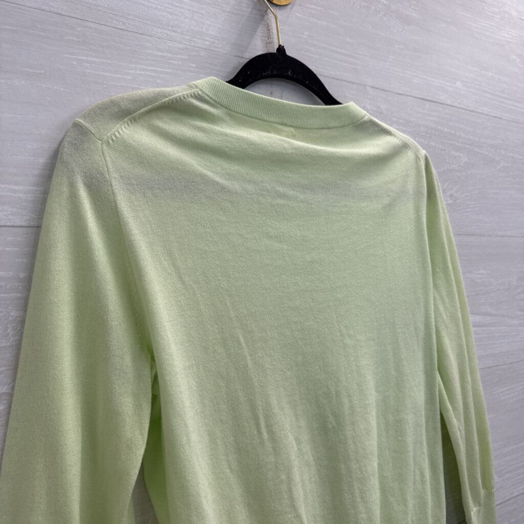 J Crew Green Cardigan Sweater Medium