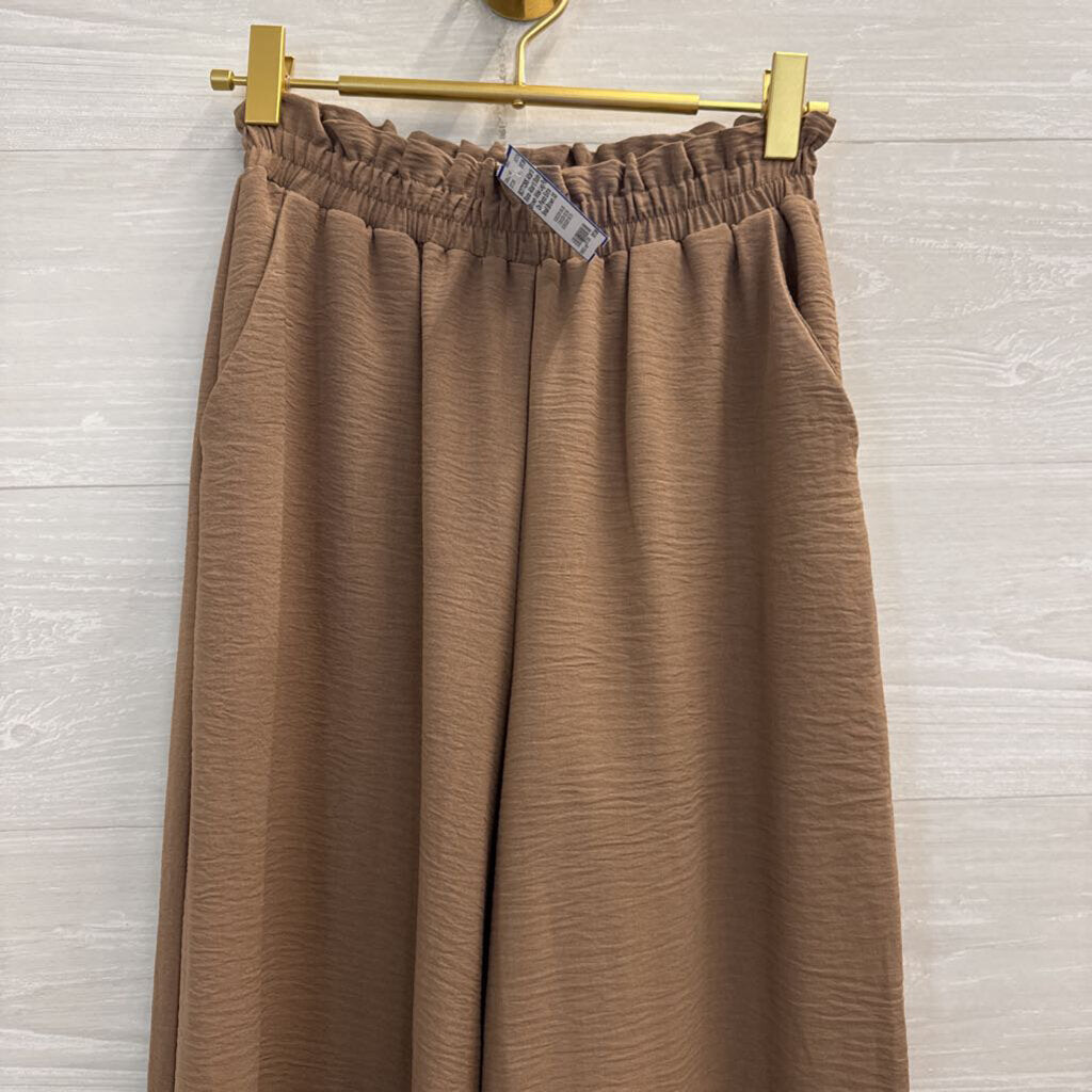 Altar'd State Brown Wide Leg Pull On Pants Extra Small