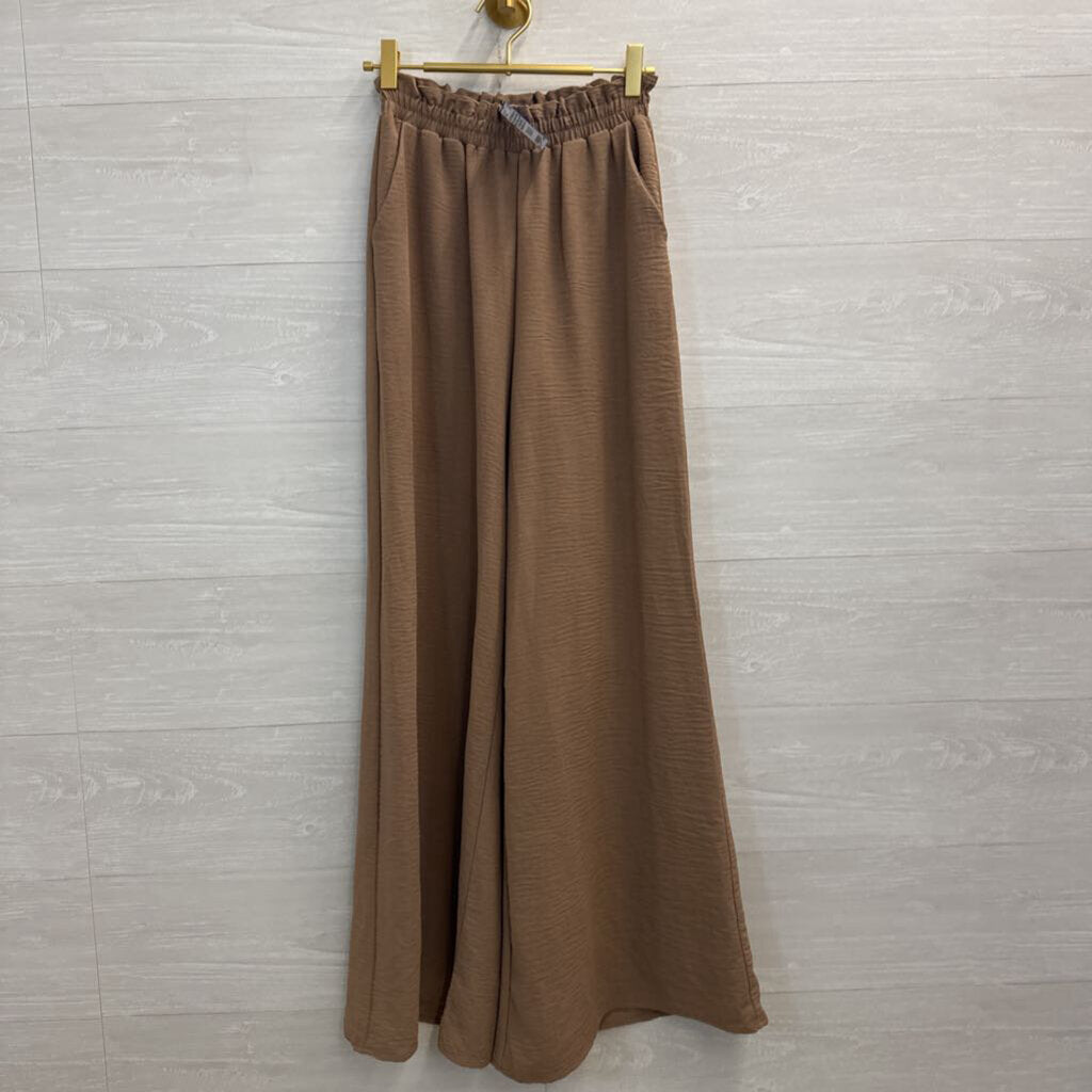 Altar'd State Brown Wide Leg Pull On Pants Extra Small
