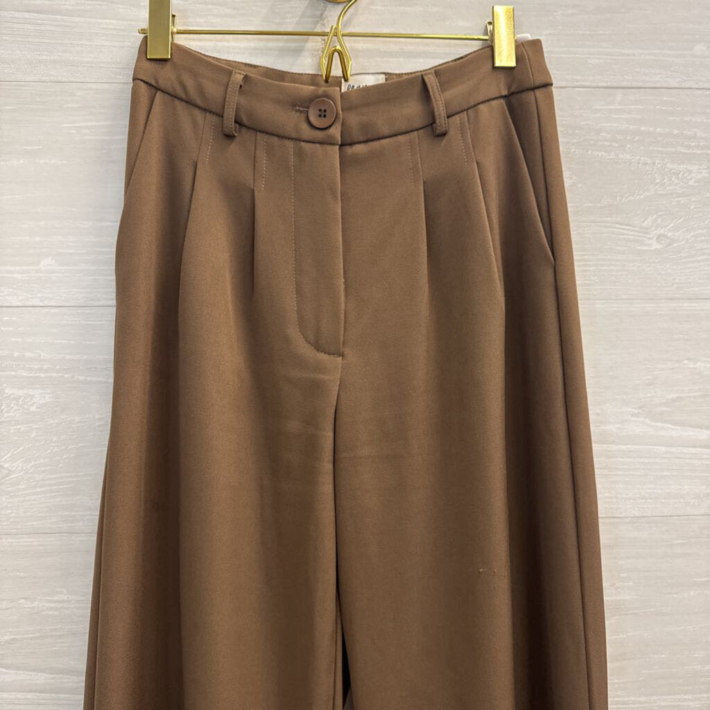 Princess Polly Brown Wide Leg Trouser Pants 2