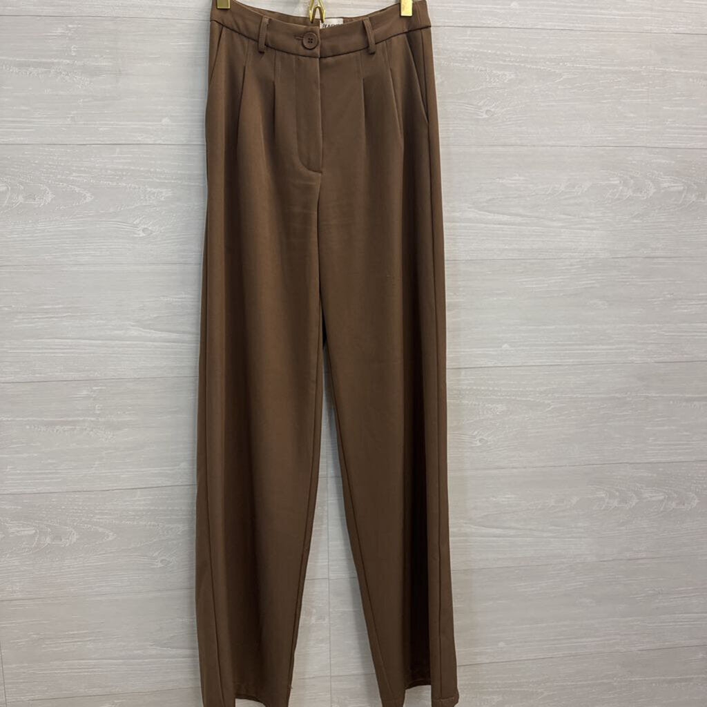 Princess Polly Brown Wide Leg Trouser Pants 2