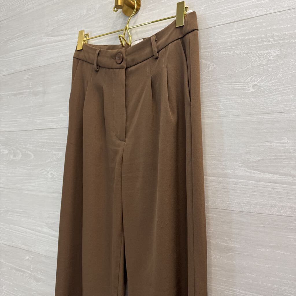 Princess Polly Brown Wide Leg Trouser Pants 2