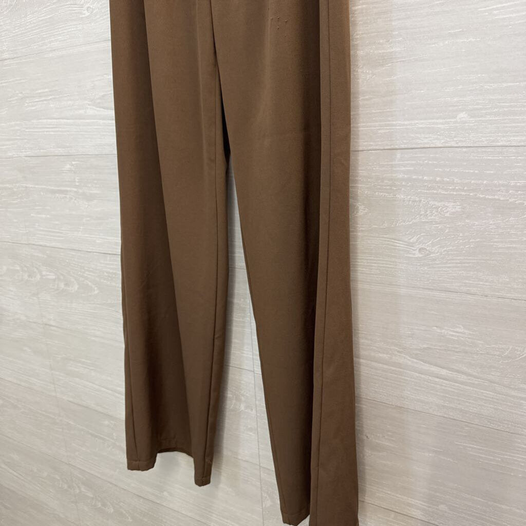 Princess Polly Brown Wide Leg Trouser Pants 2
