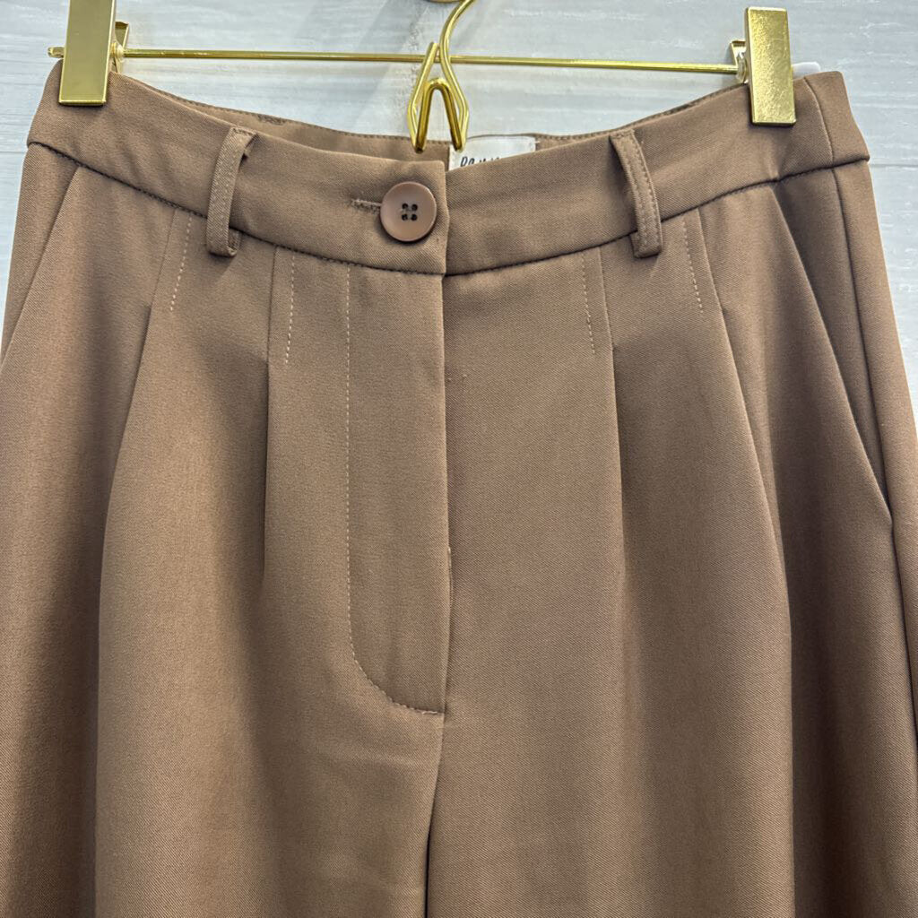 Princess Polly Brown Wide Leg Trouser Pants 2