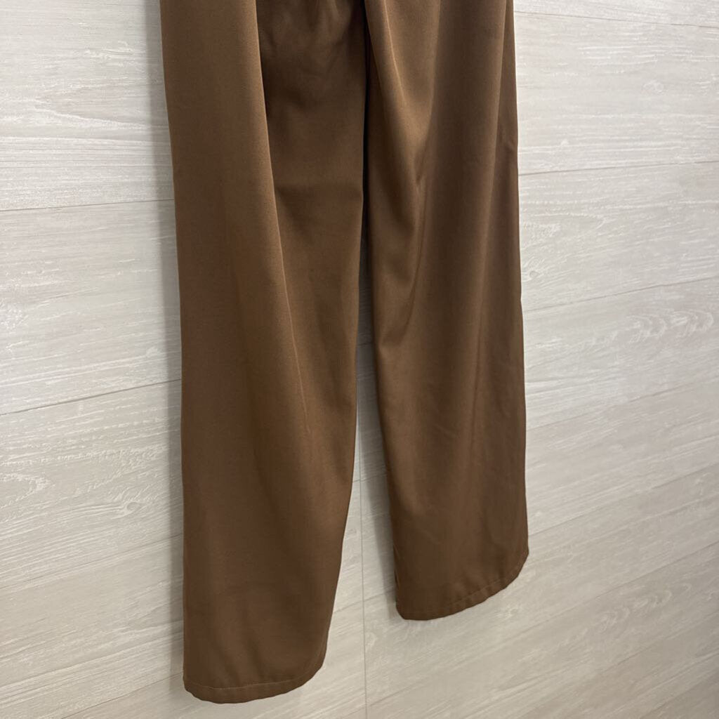 Princess Polly Brown Wide Leg Trouser Pants 2