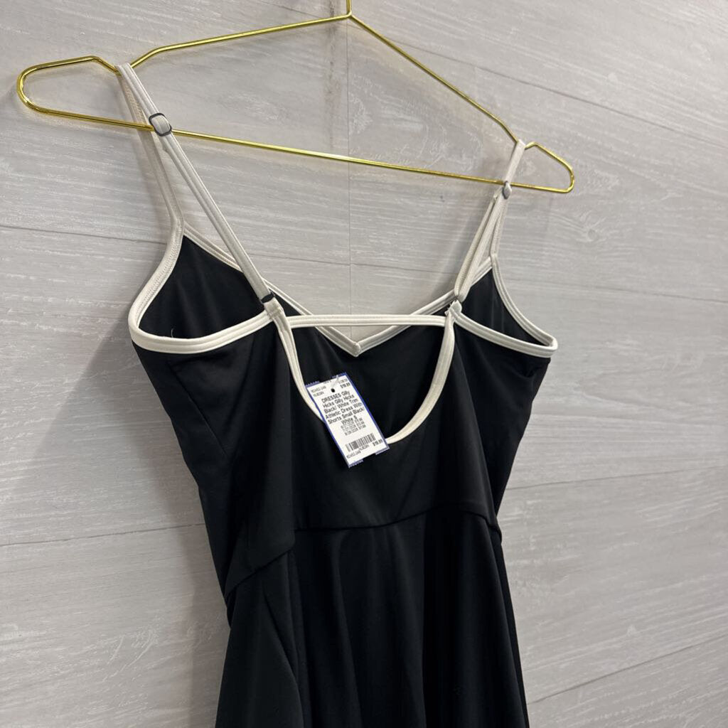 Gilly Hicks Black/ White Trim Athletic Dress With Shorts Small