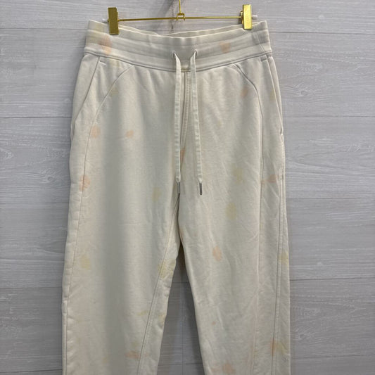 Lululemon Cream/ Orange Print Joggers 6