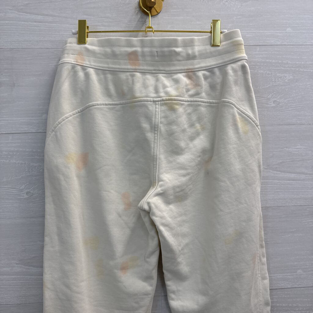 Lululemon Cream/ Orange Print Joggers 6