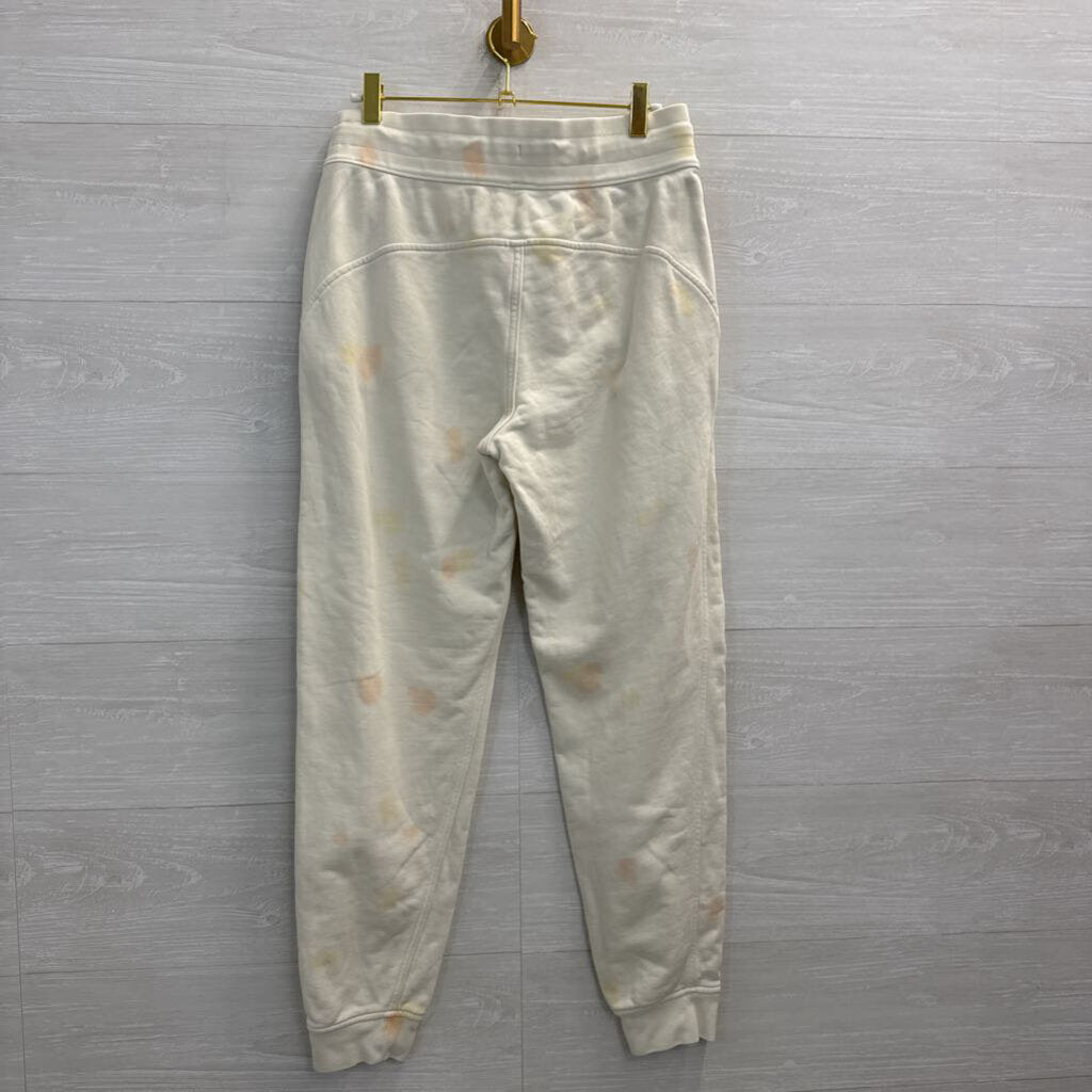 Lululemon Cream/ Orange Print Joggers 6