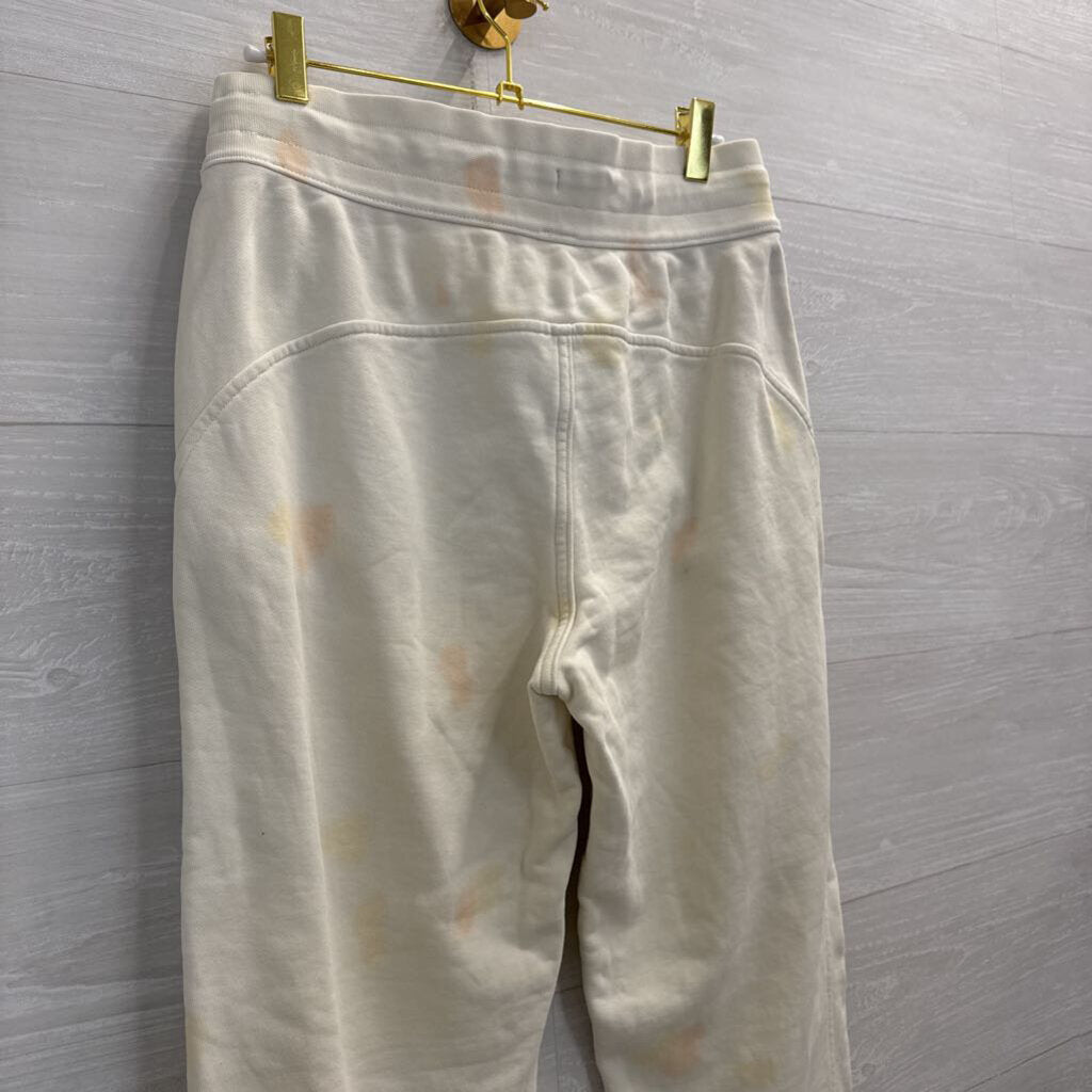 Lululemon Cream/ Orange Print Joggers 6