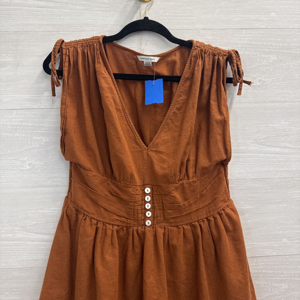American Eagle Brown Sleeveless Dress Medium