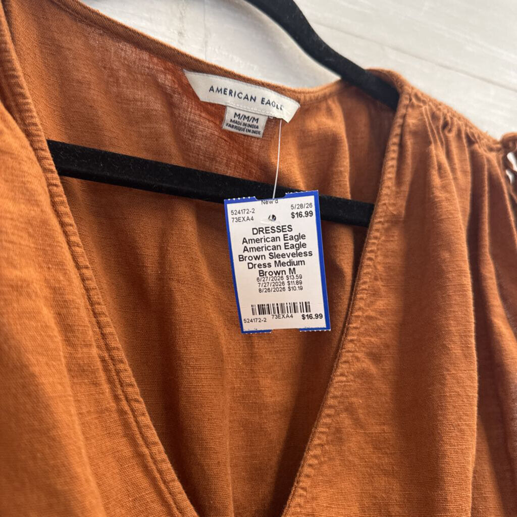 American Eagle Brown Sleeveless Dress Medium
