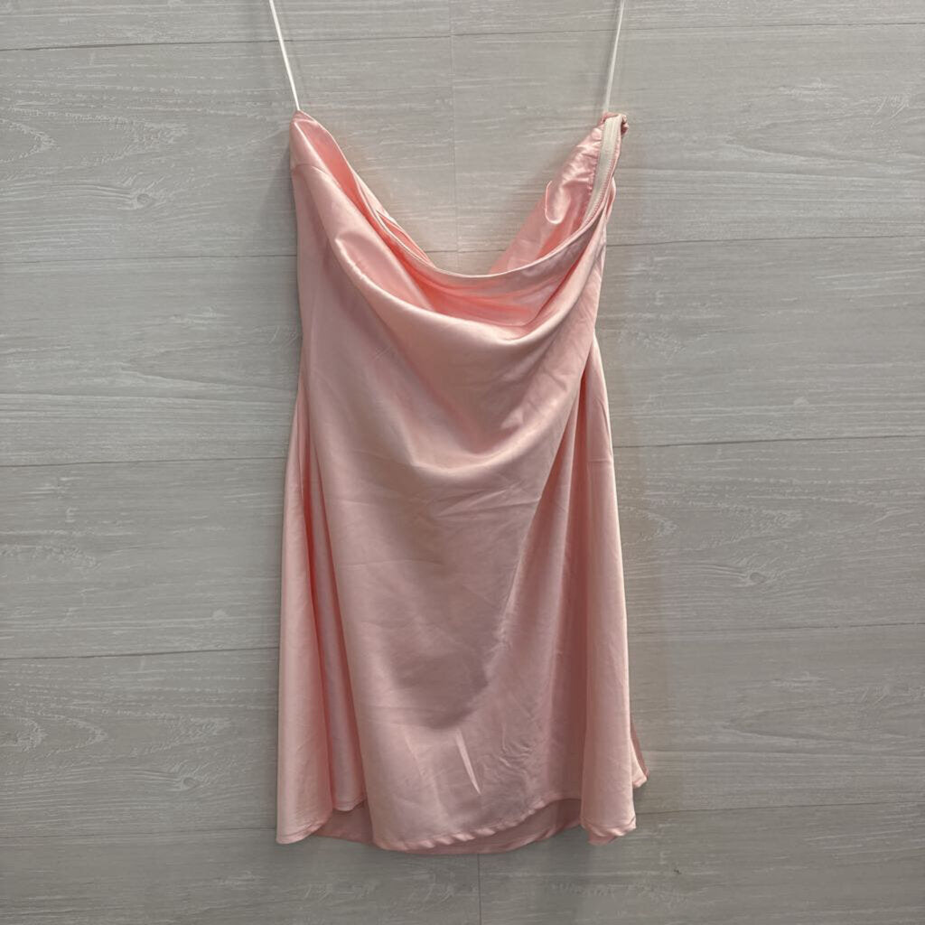 Princess Polly Pink Silky Strapless Mini Dress 6