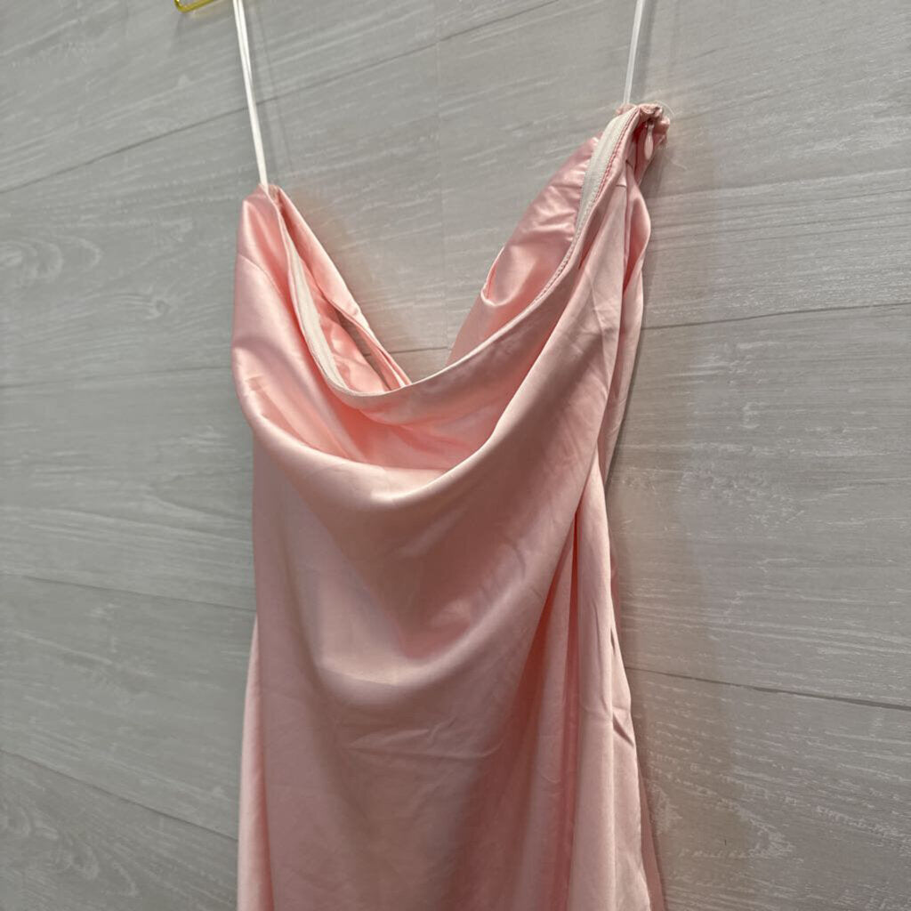 Princess Polly Pink Silky Strapless Mini Dress 6