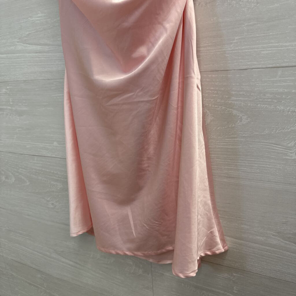 Princess Polly Pink Silky Strapless Mini Dress 6