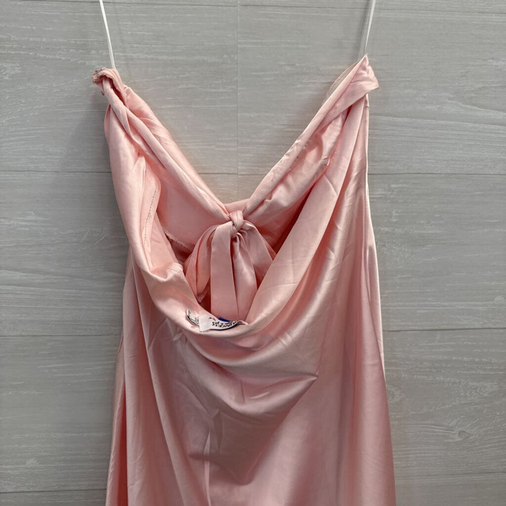 Princess Polly Pink Silky Strapless Mini Dress 6