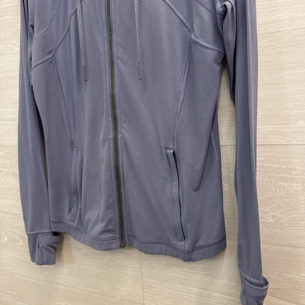 Lululemon Blue Zip Up Hooded Long Sleeve Jacket 12