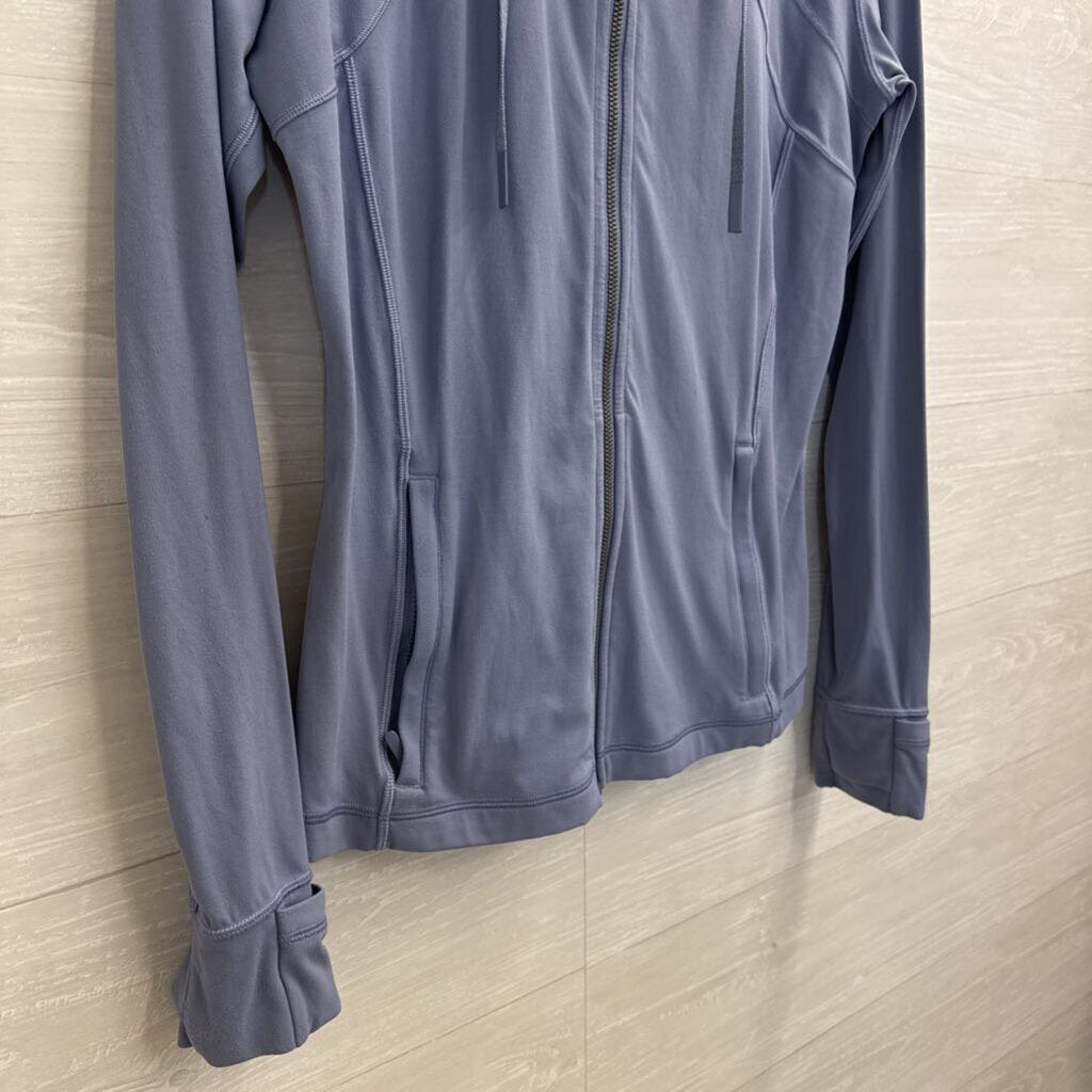 Lululemon Blue Zip Up Hooded Long Sleeve Jacket 12