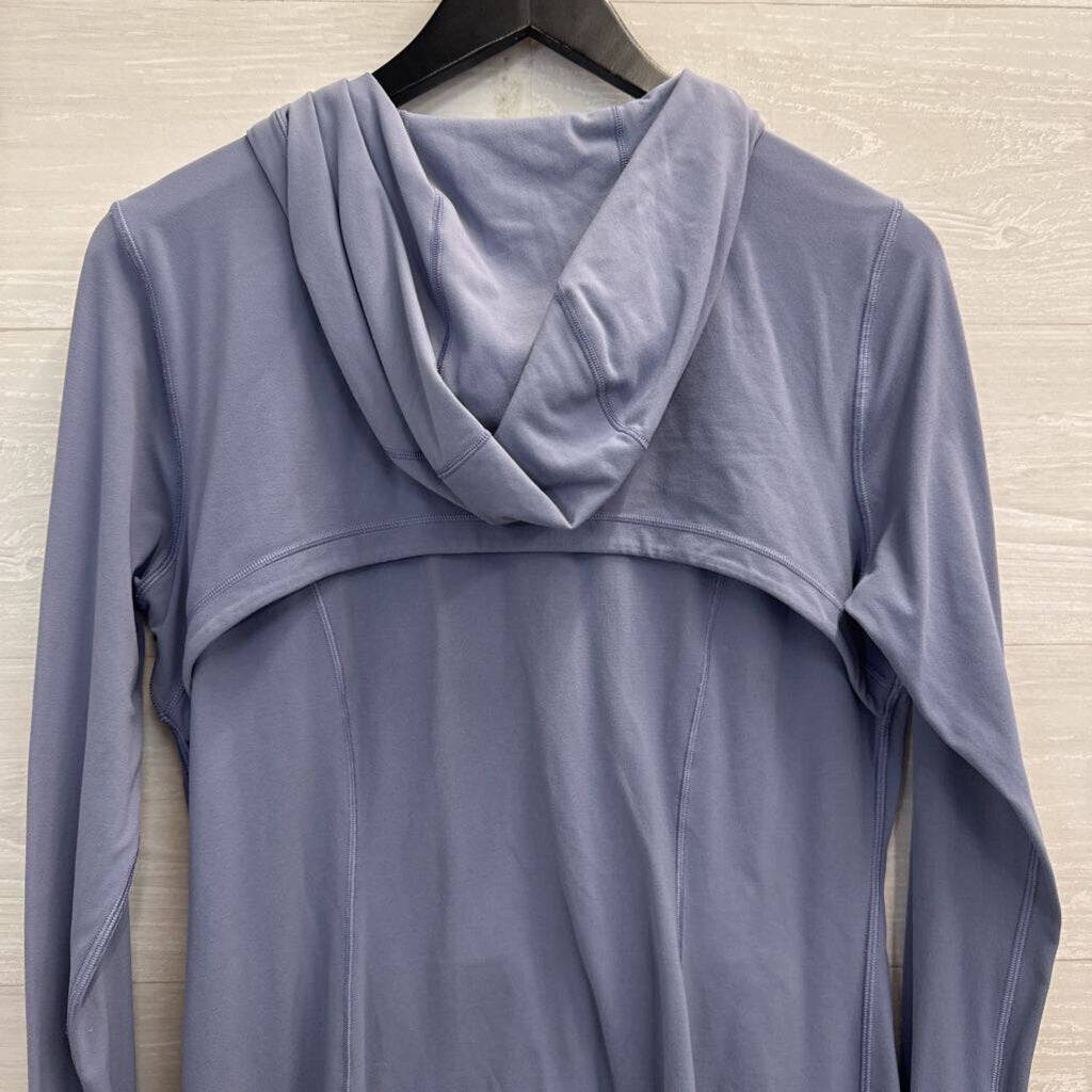 Lululemon Blue Zip Up Hooded Long Sleeve Jacket 12