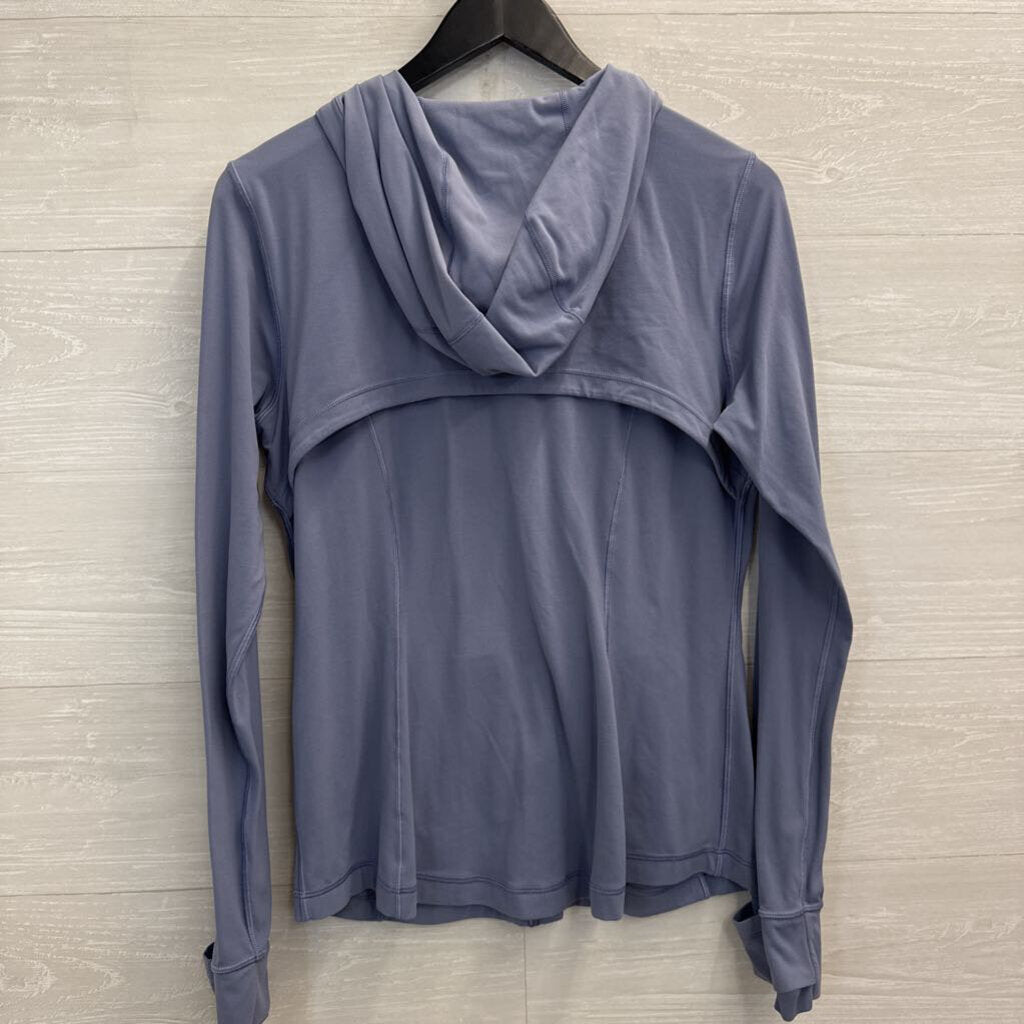 Lululemon Blue Zip Up Hooded Long Sleeve Jacket 12