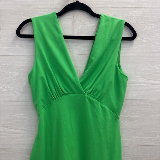 Susana Monaco Green V Neck Sleeveless Mini Dress Medium