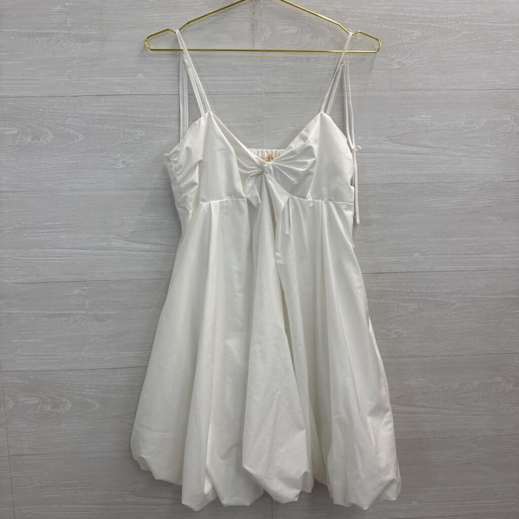 Camila Coelho White Babydoll Mini Dress Medium