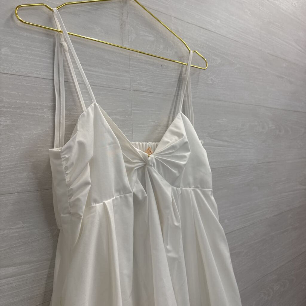 Camila Coelho White Babydoll Mini Dress Medium