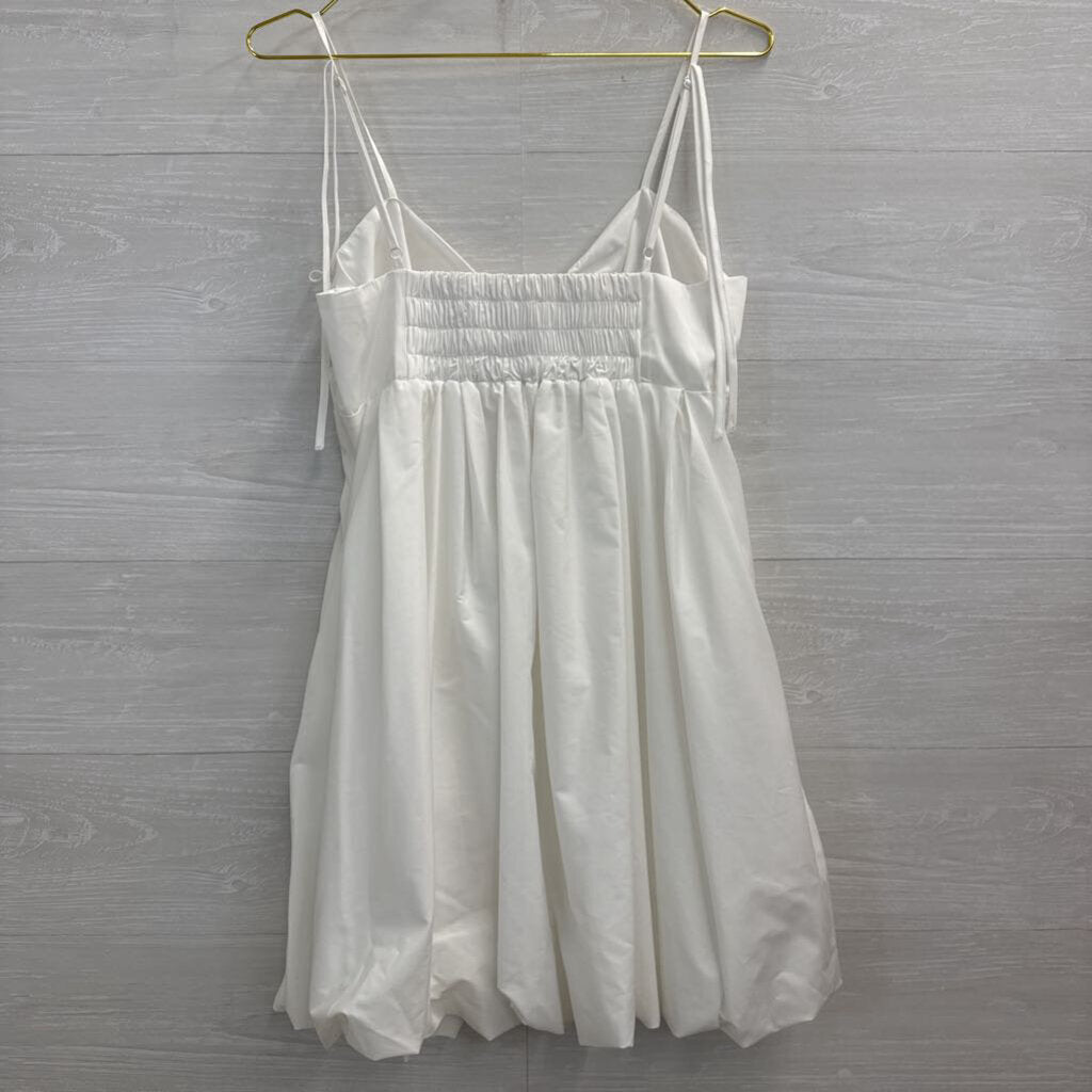 Camila Coelho White Babydoll Mini Dress Medium