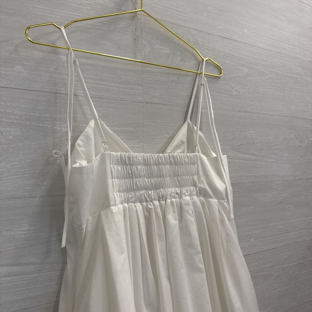 Camila Coelho White Babydoll Mini Dress Medium