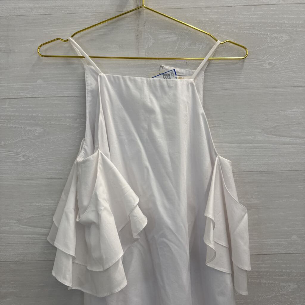 Amanda Uprichard White Off Shoulder Dress Small