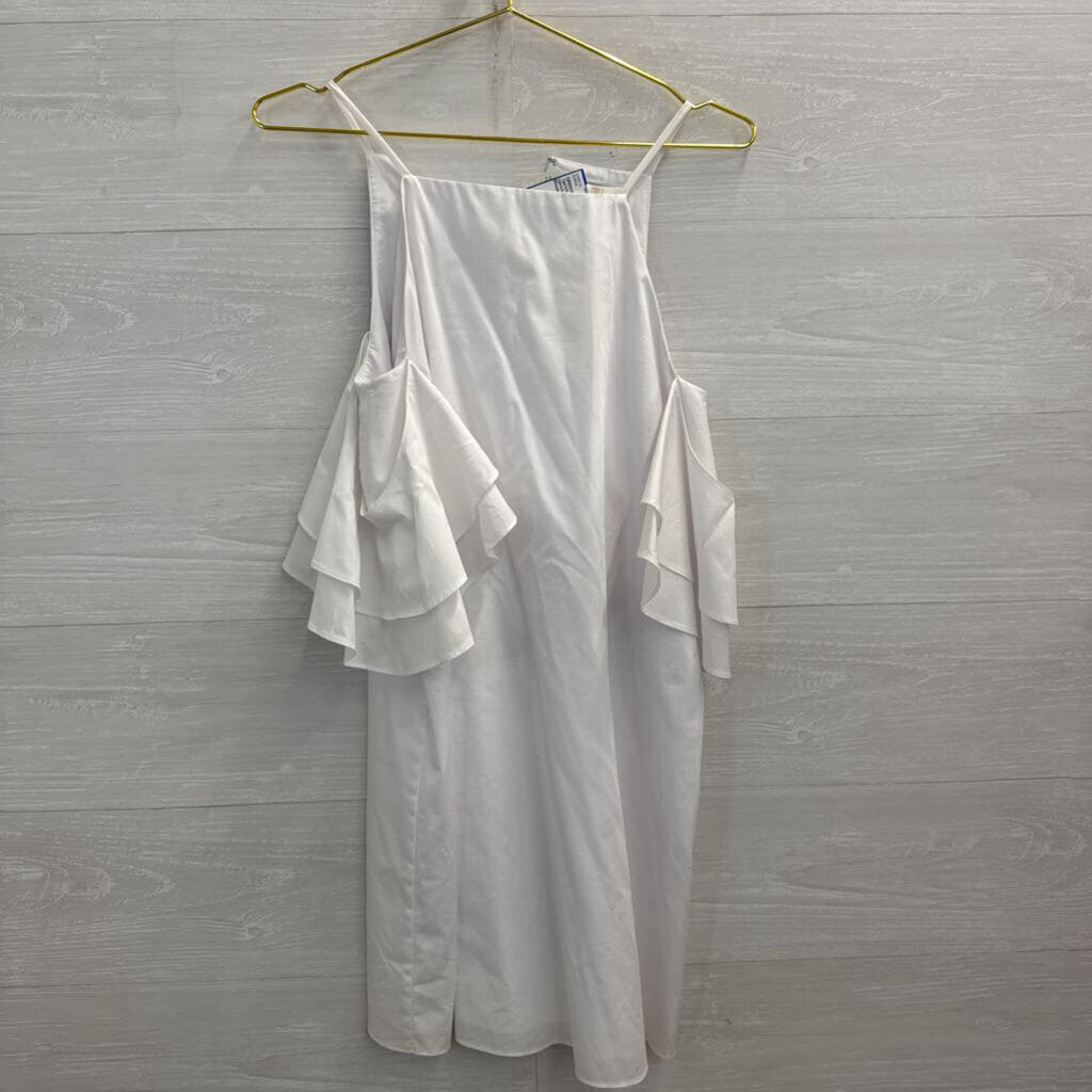 Amanda Uprichard White Off Shoulder Dress Small