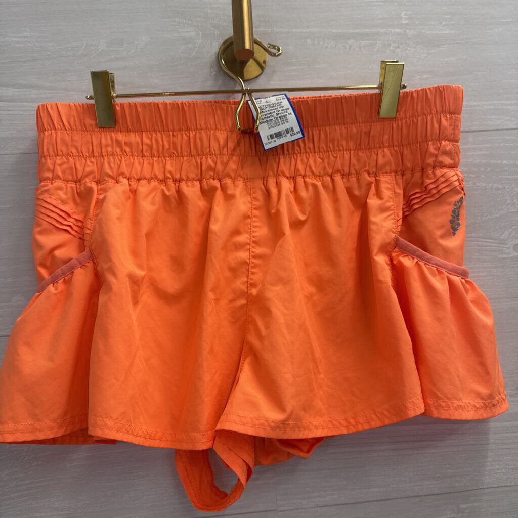 FP Movement Orange Athletic Shorts Medium