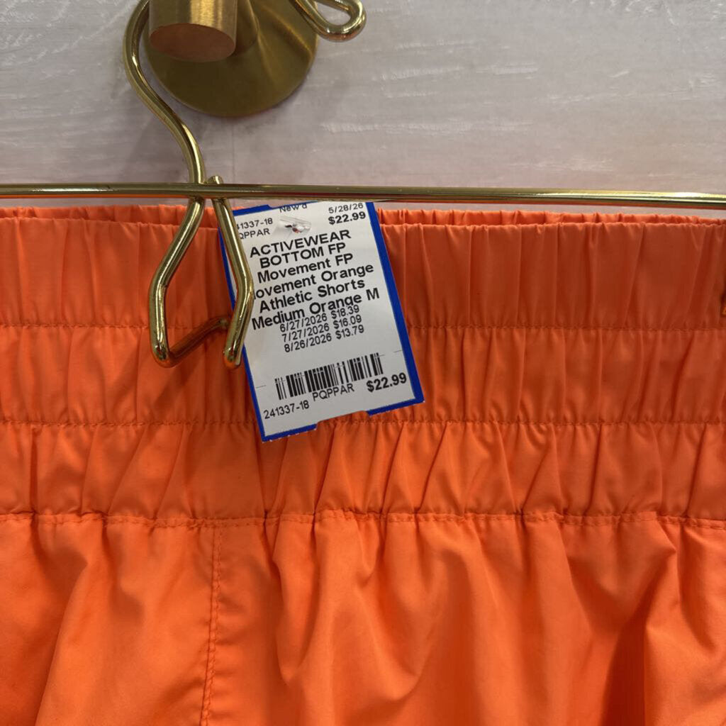 FP Movement Orange Athletic Shorts Medium