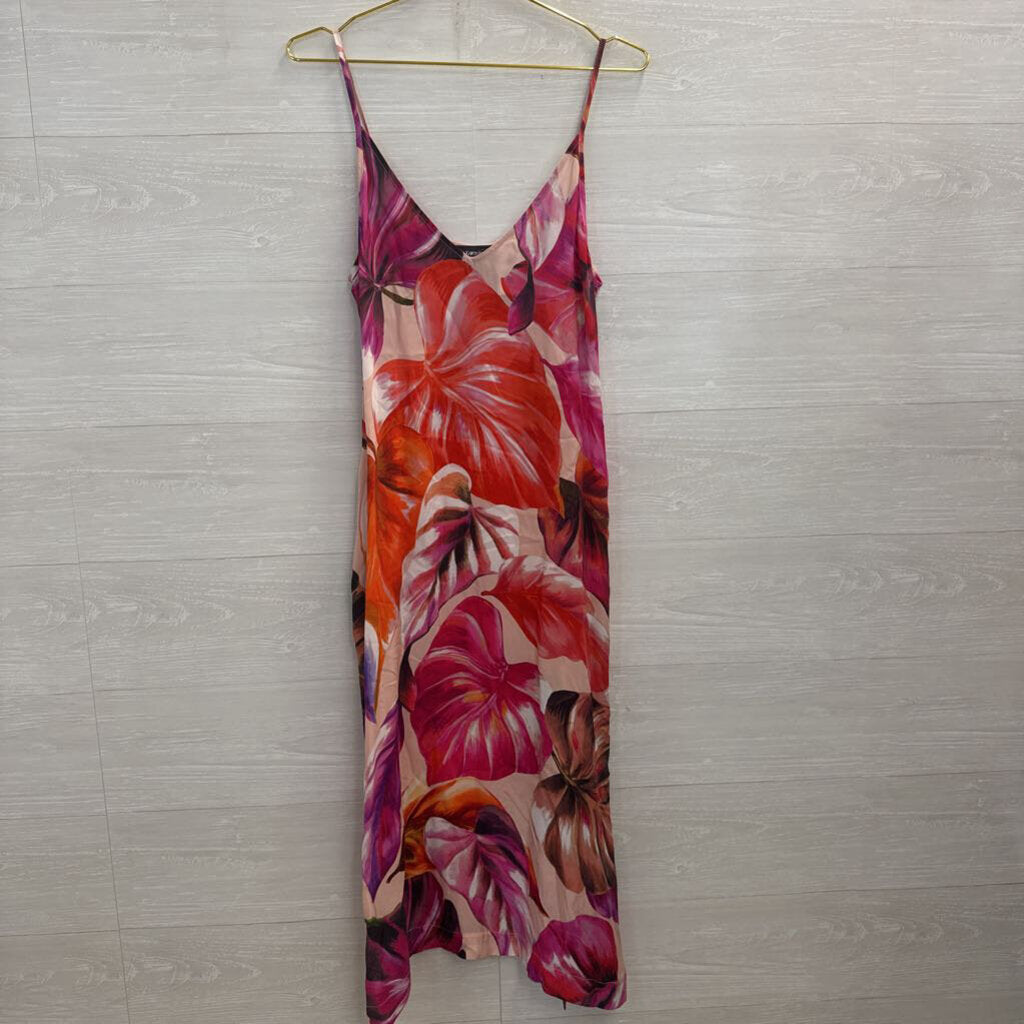 Karen Kane Pink/ Multi Print Maxi Dress Small
