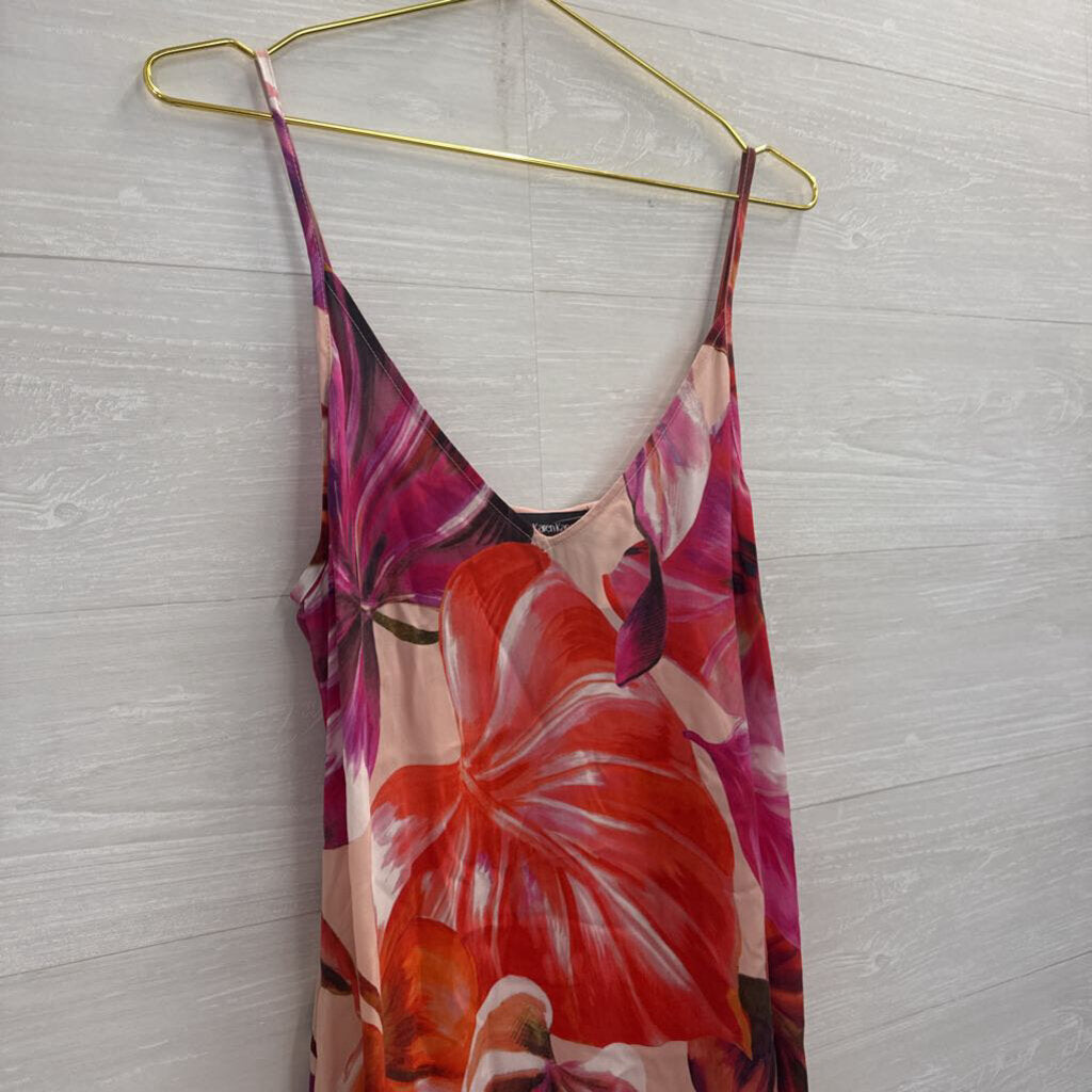 Karen Kane Pink/ Multi Print Maxi Dress Small