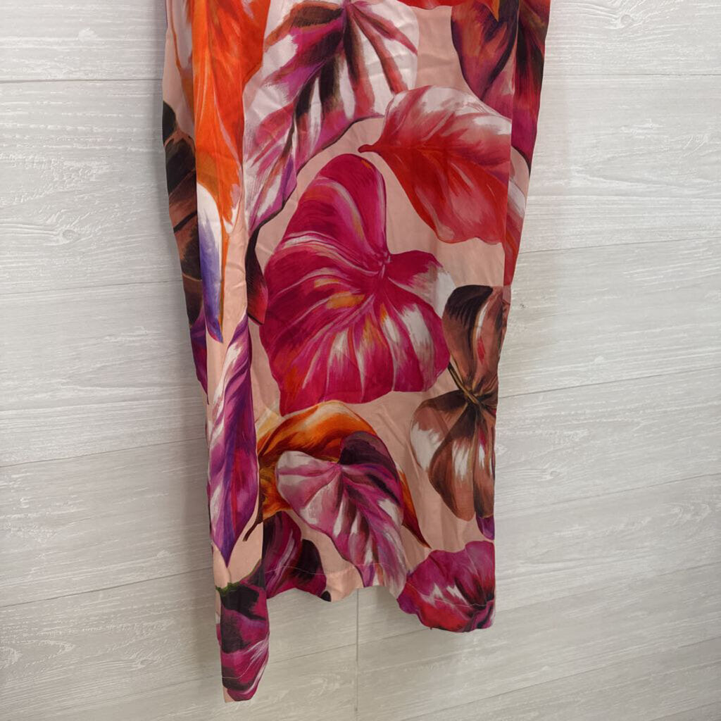 Karen Kane Pink/ Multi Print Maxi Dress Small
