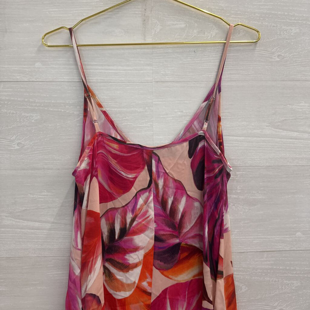 Karen Kane Pink/ Multi Print Maxi Dress Small