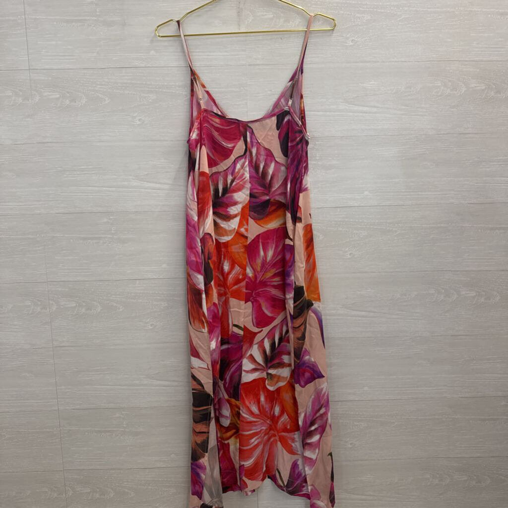 Karen Kane Pink/ Multi Print Maxi Dress Small