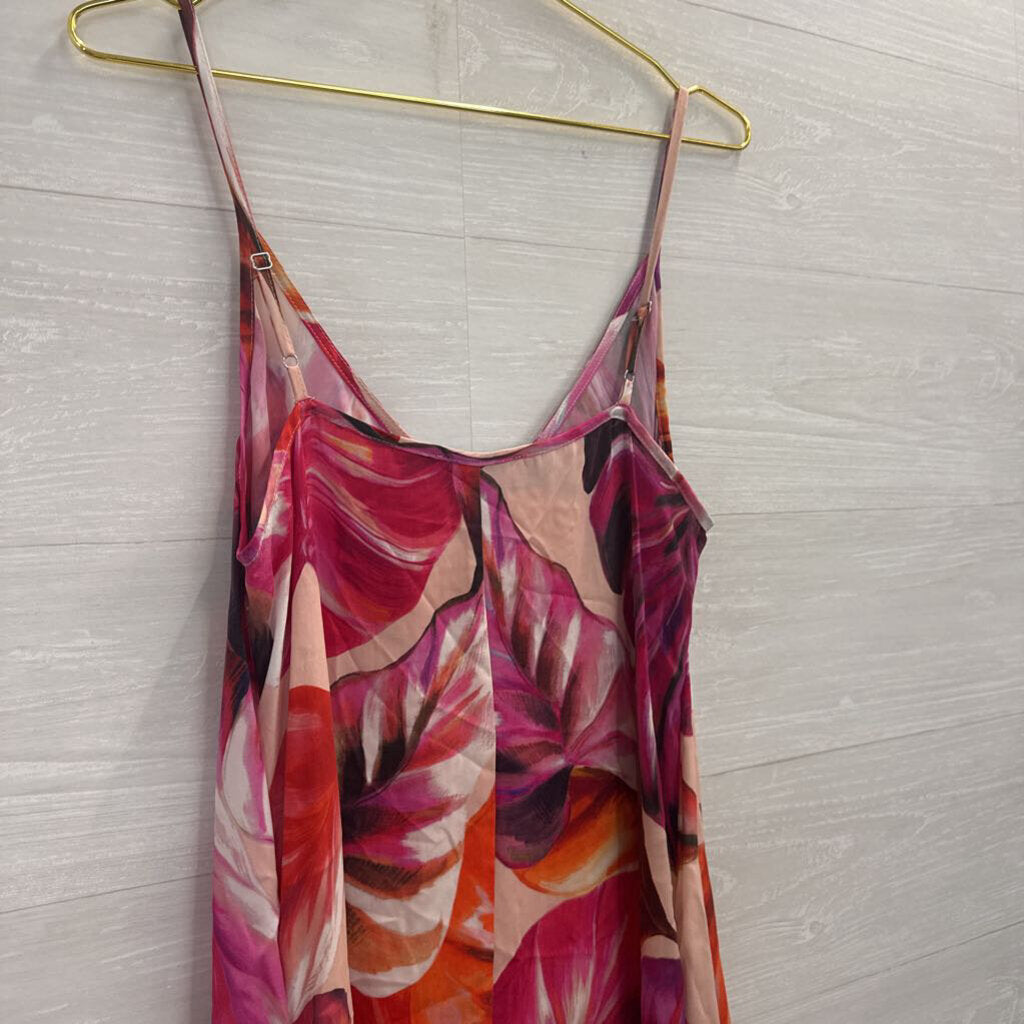 Karen Kane Pink/ Multi Print Maxi Dress Small
