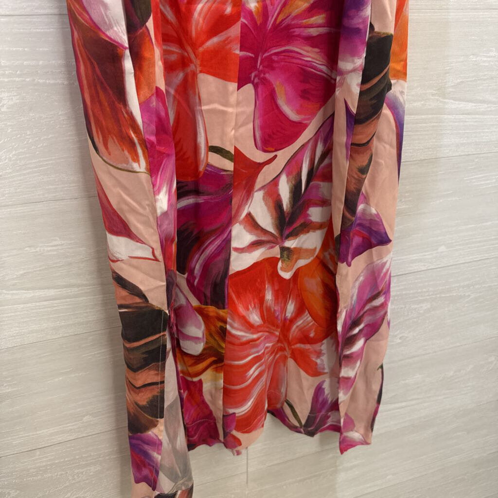 Karen Kane Pink/ Multi Print Maxi Dress Small