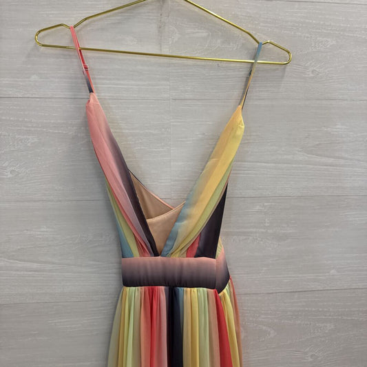 L'Atiste Rainbow Maxi Dress Large