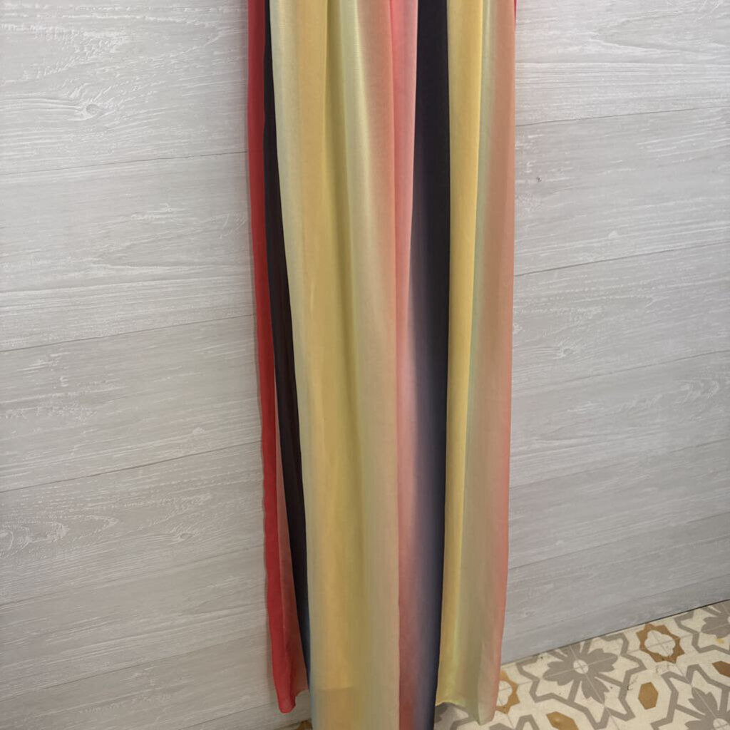 L'Atiste Rainbow Maxi Dress Large