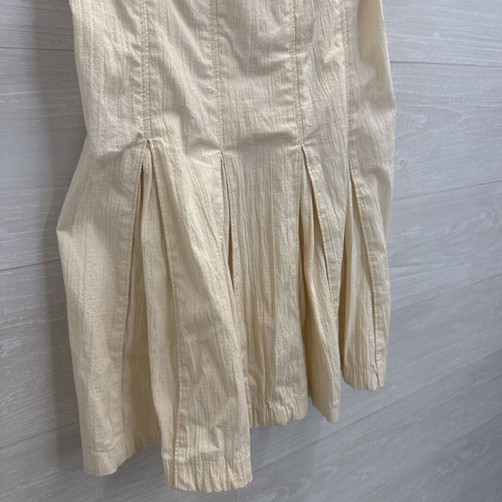 Free People Cream Strapless Made Me Smile Mini Dress Medium