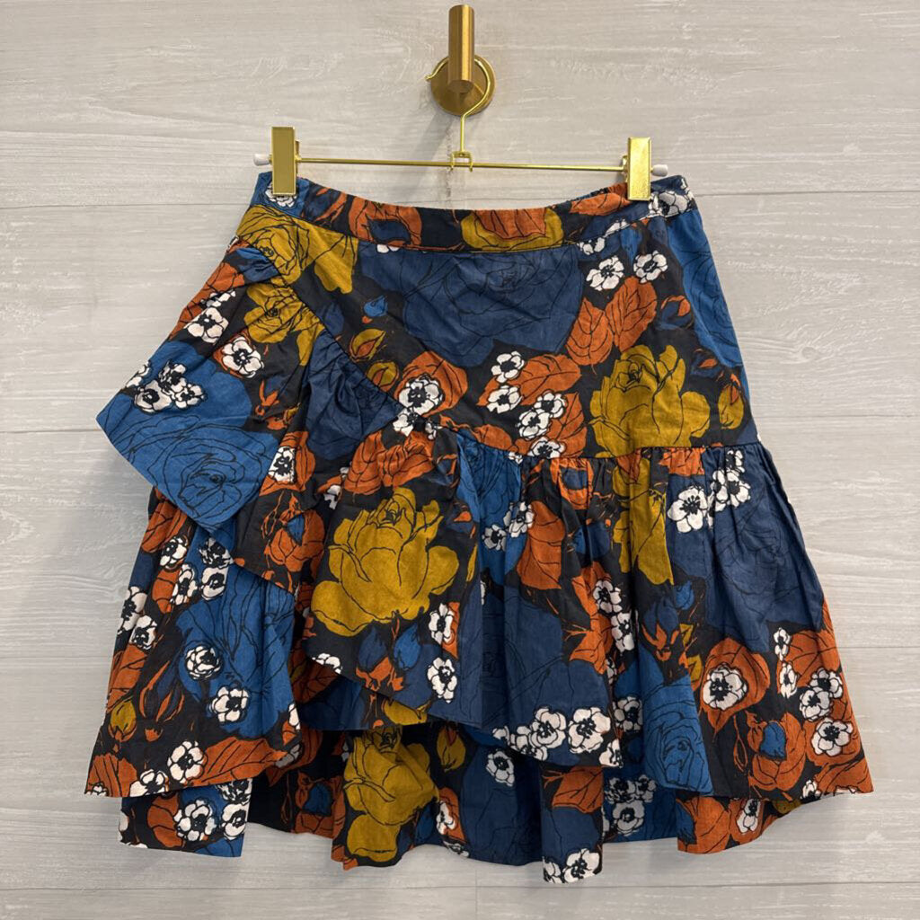 Cleobella Blue/ Multi Print Skirt Medium